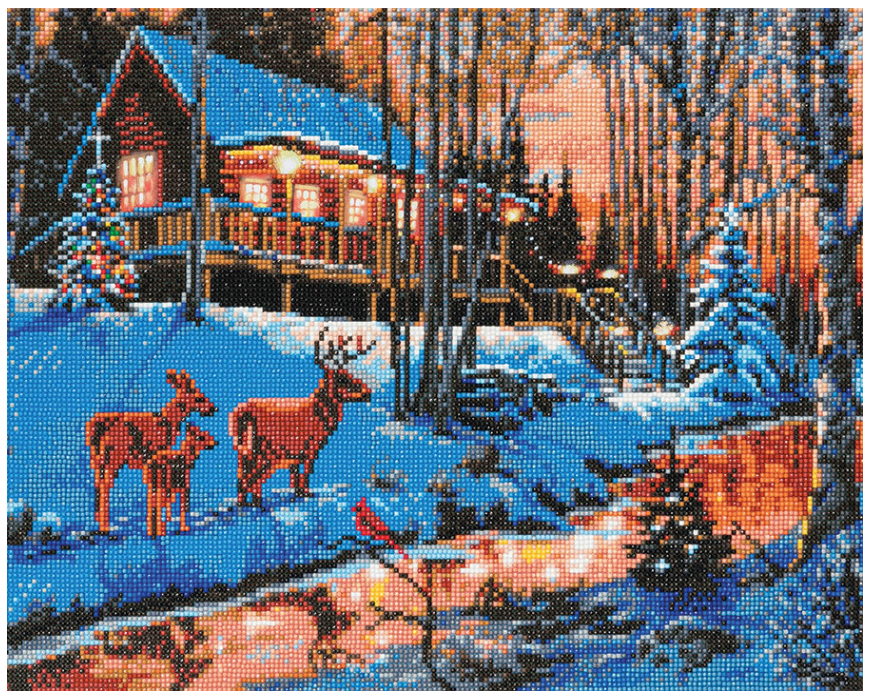 Crystal Art Highland Cabin