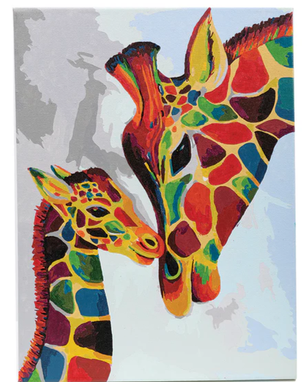 Colorful Giraffes PBN