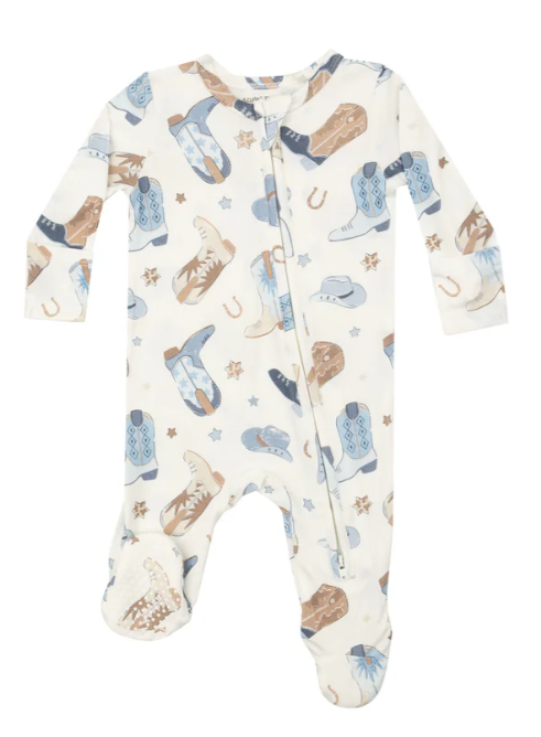 Cowboy Boot Footie 