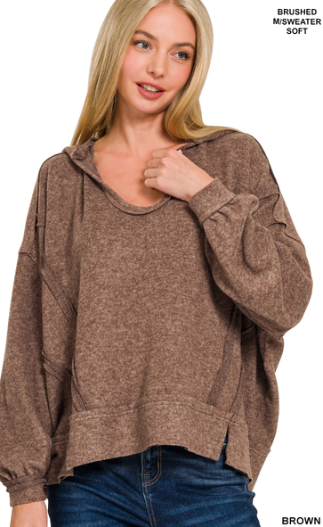 Brushed Hacci Hoodie