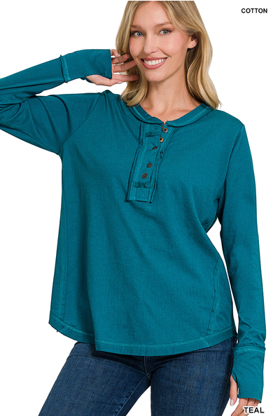 Thumb Cuff Henley