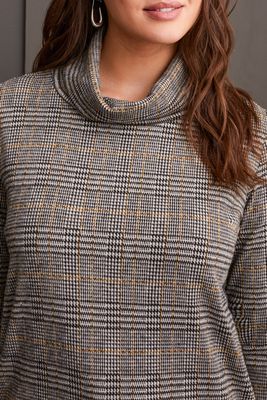 Houndstooth Cowell Neck