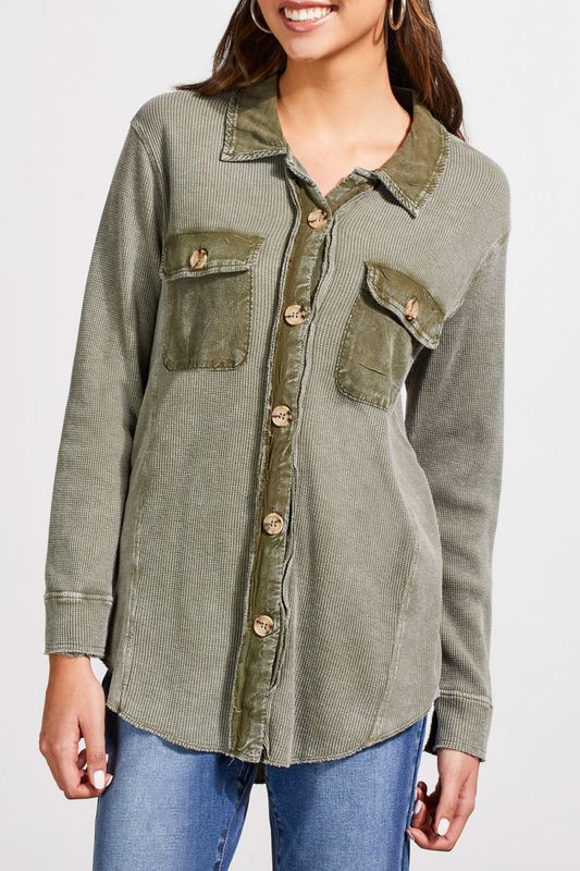 Loose Shacket Clover Leaf