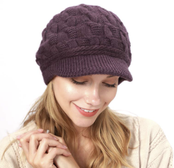 Knit Newsboy Hat