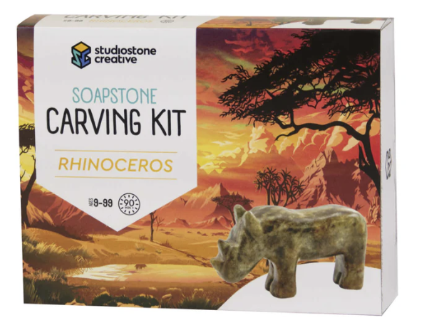 Soapstone Carving Kit - Rhino 2b