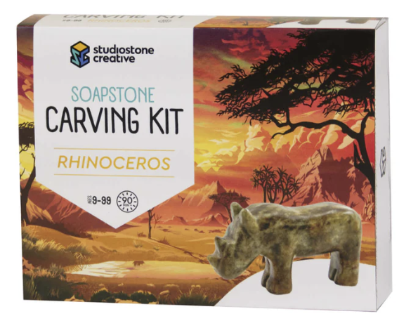 Soapstone Carving Kit - Rhino