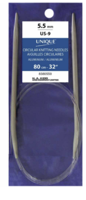 Circular Knitting Needles 32″ Aluminum - 5.5mm