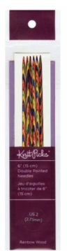 Harmony Wood Double Point Knitting Needles 6"  - 2.75 mm