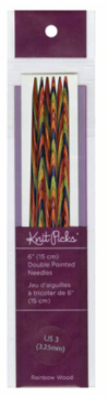 Harmony Wood Double Point Knitting Needles 6" - 3.25 mm