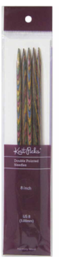 Harmony Wood Double Point Knitting Needles 8" - 5.0mm