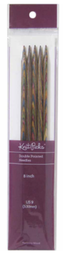 Harmony Wood Double Point Knitting Needles 8" - 5.5mm