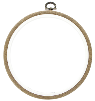 6&quot; Plastic Woodgrain Hoop