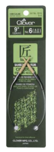 Clover Takumi Bamboo 9″ Circular Knitting Needle - 4mm