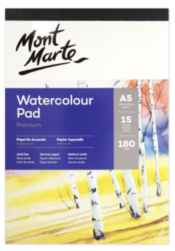 Mont Marte 180gsm Watercolor Pad A5 3