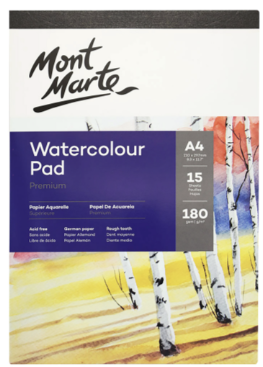 Mont Marte 180gsm Watercolor Pad A4 1
