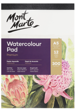 Mont Marte 300gsm Watercolor Pad A5