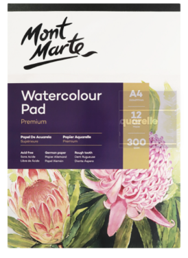 Mont Marte 300gsm Watercolor Pad A4