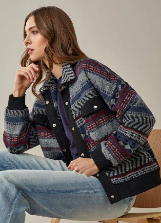 422872 Aztec Shacket