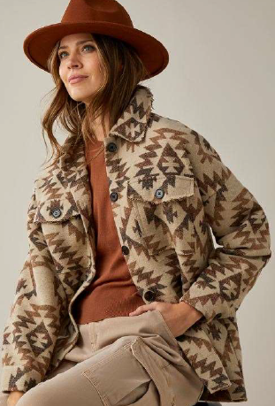 422711 Aztec Shacket