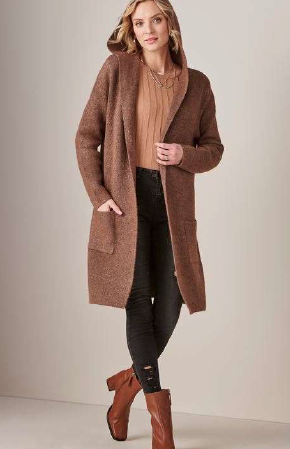 Heather Brown Cardigan