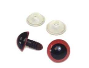 Safety Eyes - Red - 12mm