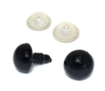 Safety Eyes - Black - 12mm