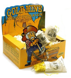 Gold Mine Nugget Bubble Gum