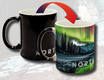 Color Change - Northern Lights Trees and Mountains