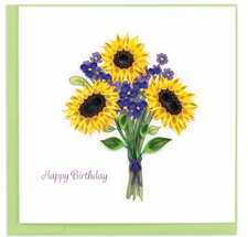 Quilling Card - Birthday Sunflower