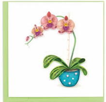 Quilling Card - Potted Orchid