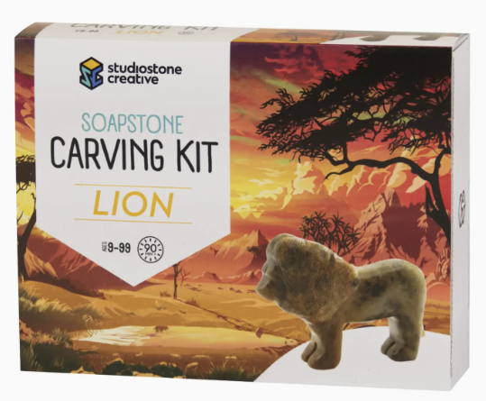Soapstone Carving Kit - Lion 1b