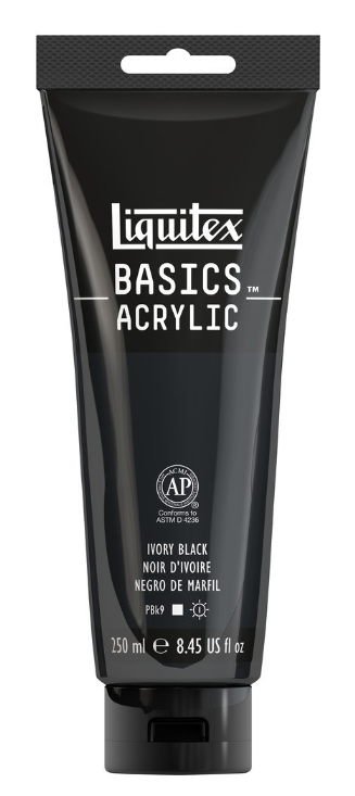 Liquitex Basics Acrylic - 250 - Ivory Black
