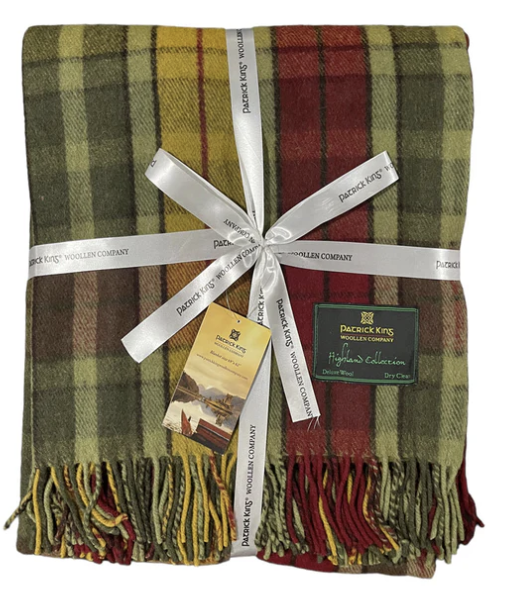 Merino Wool Tartan Blanket - Autumn Buchanan