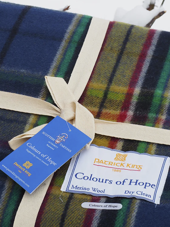 Marino Wool Knee Blanket - Colors of Hope