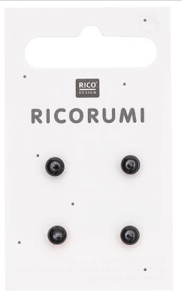 Ricorumi DK Eyes - Black 5mm