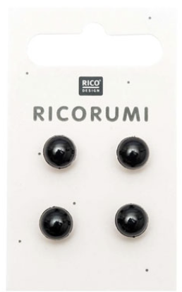 Ricorumi DK Eyes - Black 8.5mm