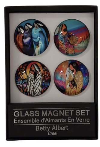 Indigenous Collection Glass Magnet Set - Betty Albert