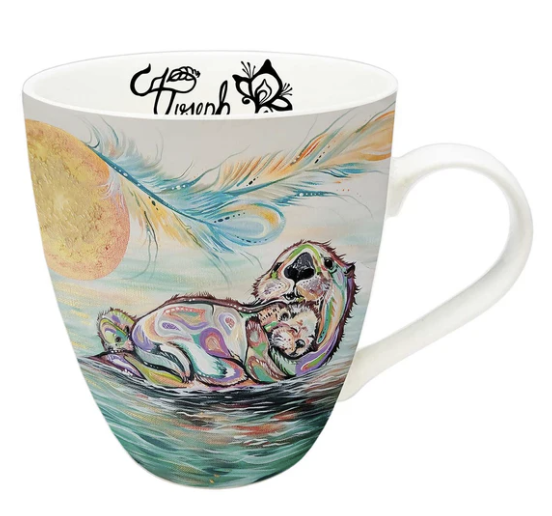 Indigenous Collection Otter Family Mug