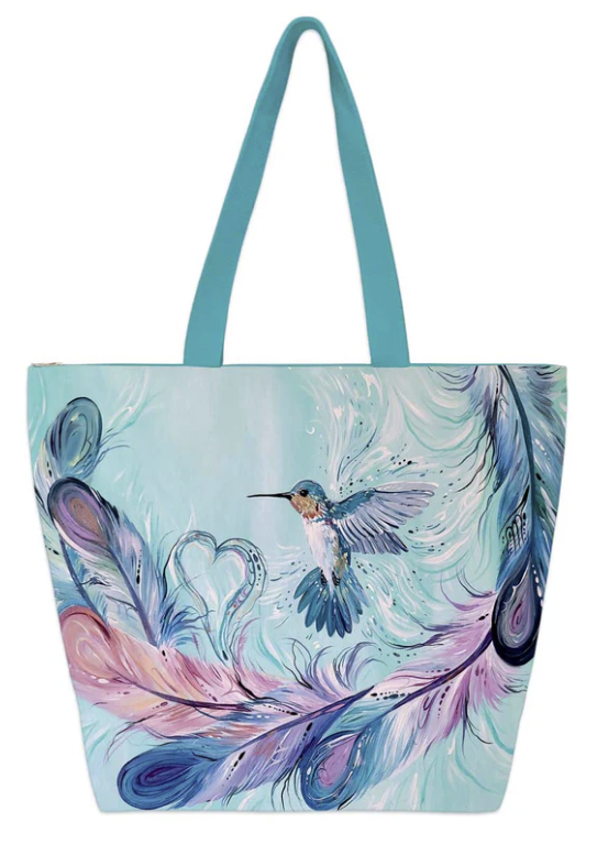 Tote Bag - Hummingbird Feathers