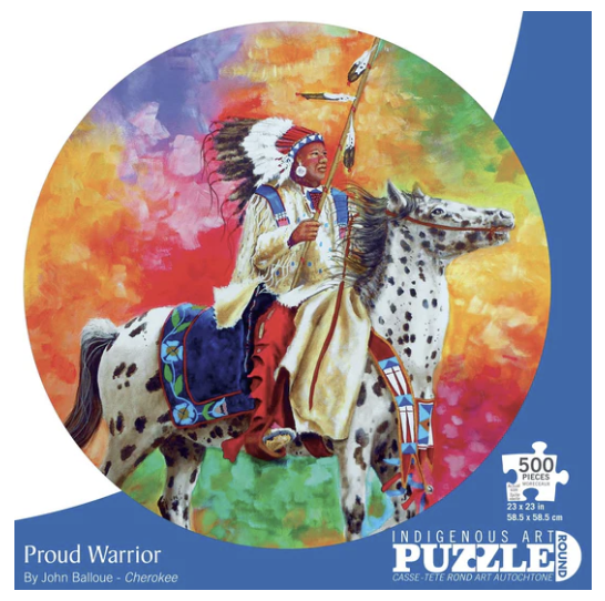 Indigenous Collection Proud Warrior 500pc Round