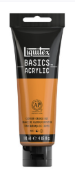 Liquitex Basics Acrylic - 118 - Cadmium Orange Hue