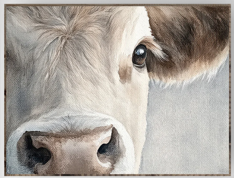 Cow Watercolor