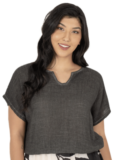 Linen/Cotton Washed Top