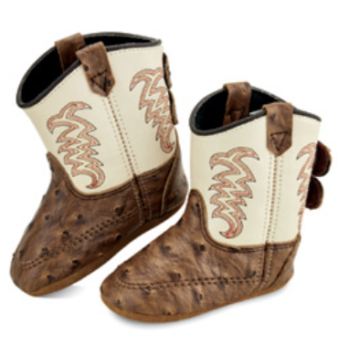 Baby Western Boot 2-4 - Pearl
