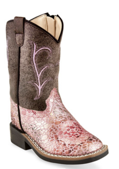 Toddler Western Boot - 6-8 - Pink