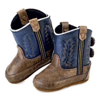 Baby Western Boot 2-4 - Navy