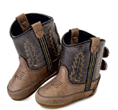 Baby Western Boot  2-4 - Brown