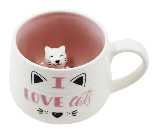 I Love Cats 3D Mug