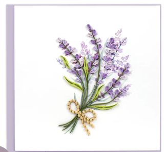 Quilling Card - Lavender Bunch