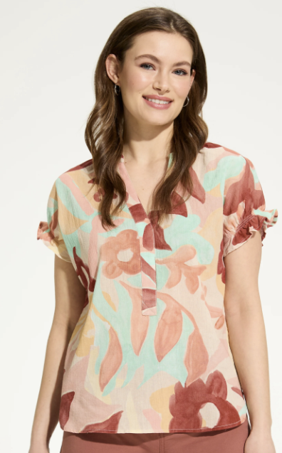 Camo Floral Blouse